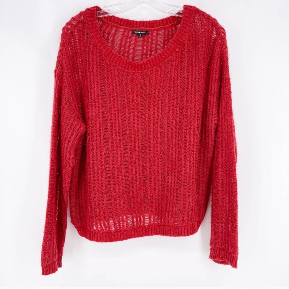 Dynamite Mohair Wool Blend Sweater